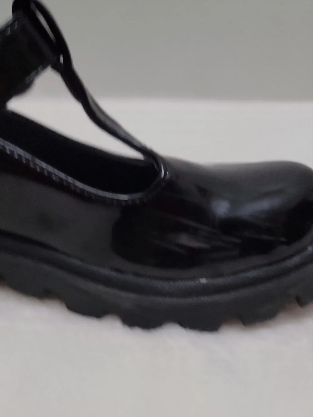 Steve Madden Kids Black Patent T-Strap Dress Shoes